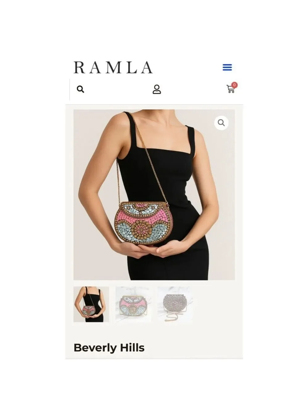 Women's RAMLA Crossbody Bag One Size Pink Blue